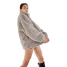 ROSEMAESE COZY DARLING FUR COAT-GREY