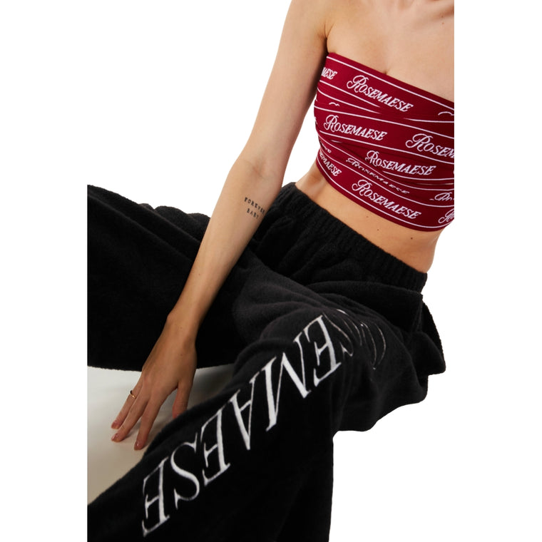 ROSEMAESE COZY DARLING SPORT PANTS-BLACK