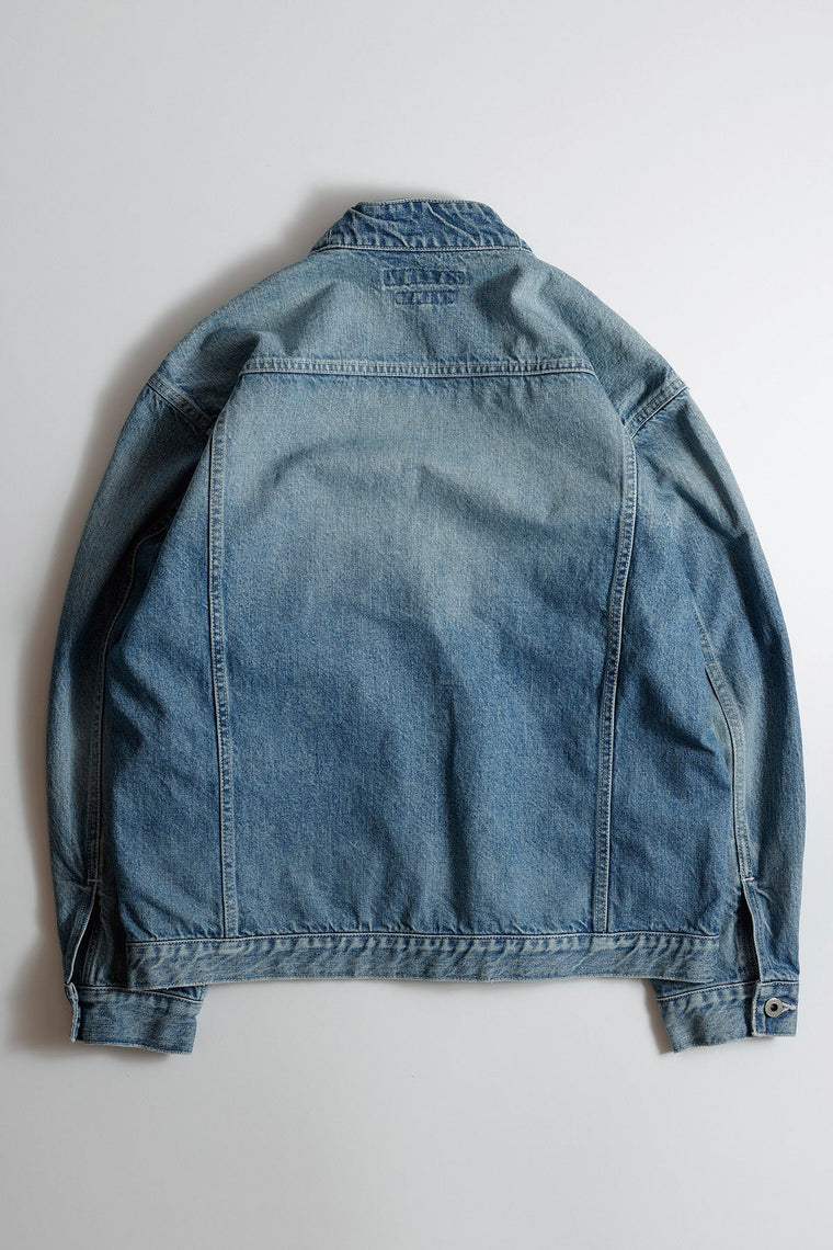 FUNDAMENTAL DENIM HAORI JACKET 4YR WASH-INDIGO