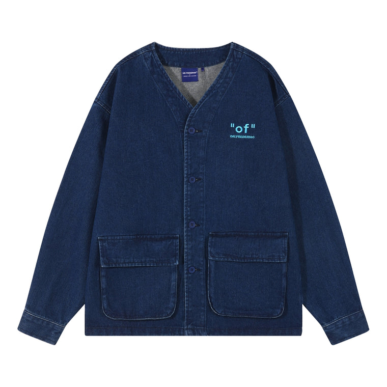 ORI FREDERIQO DENIM JACKET-BLUE