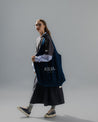 A[S]USL DENIM OVERSIZE TOTE BAG-DENIM BLACK