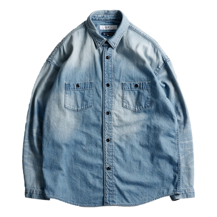 FUNDAMENTAL DENIM SHIRT 4YR WASH-INDIGO