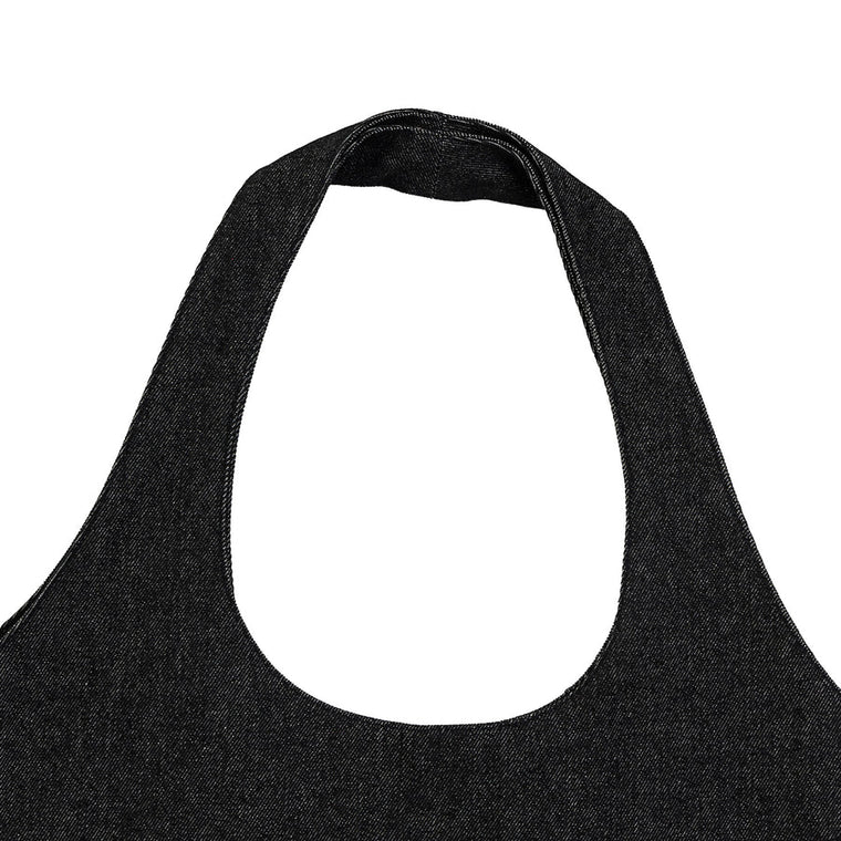 A[S]USL DENIM TOTE BAG-DENIM BLACK