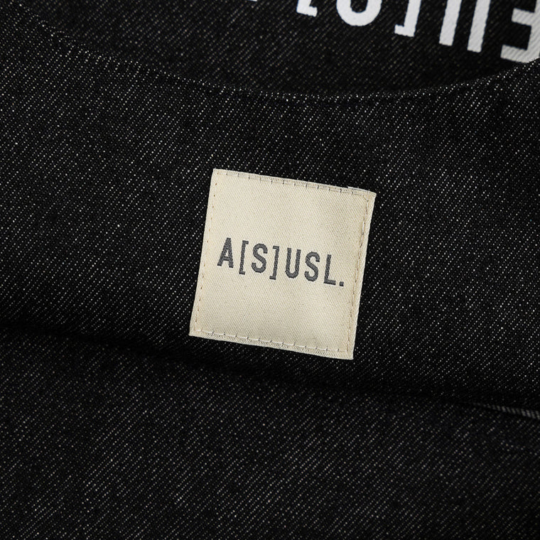 A[S]USL DENIM TOTE BAG-DENIM BLACK