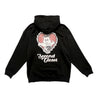 2ND CLOSET DONT CARE BEAR ZIP UP HOODIE-BLACK