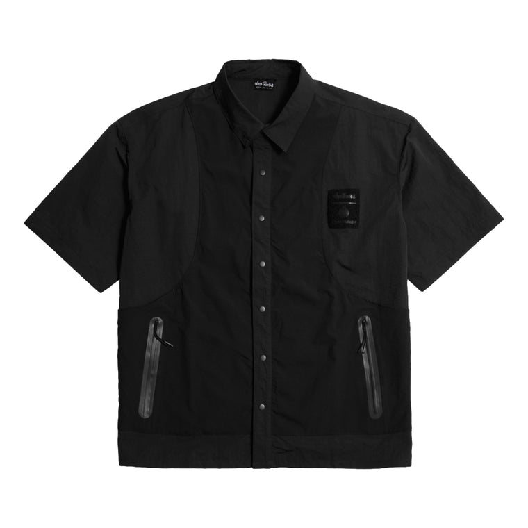 OPEN DIALOGUE X WILD THINGS DOUBLE LAYER SS SHIRT-BLACK