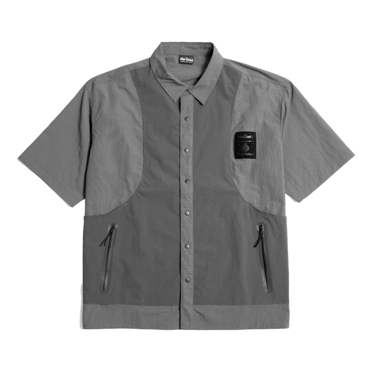 OPEN DIALOGUE X WILD THINGS DOUBLE LAYER SS SHIRT-GREY