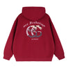 ORI FREDERIQO DRAGON HOODED SWEATSHIRT-RED