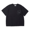 NINE POINT NINE ELEMENT 3D POCKET S/S TEE-BLACK