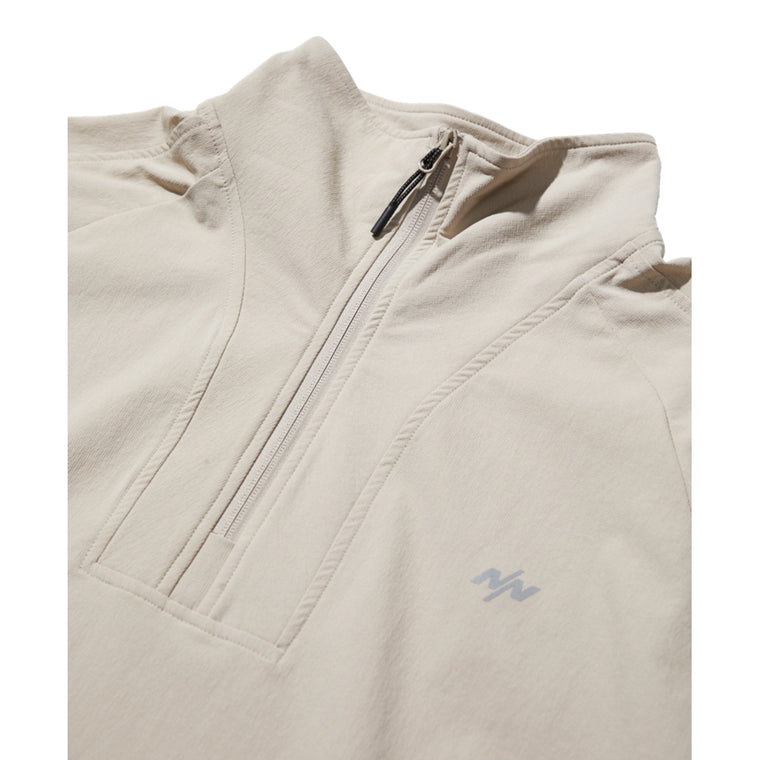 NINE POINT NINE ELEMENT HALF ZIP PULLOVER-LIGHT GREY