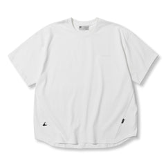 NINE POINT NINE ELEMENT BASE LOGO S/S ROUND TEE-WHITE