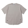 NINE POINT NINE ELEMENT BASE LOGO S/S ROUND TEE-LIGHT KHAKI