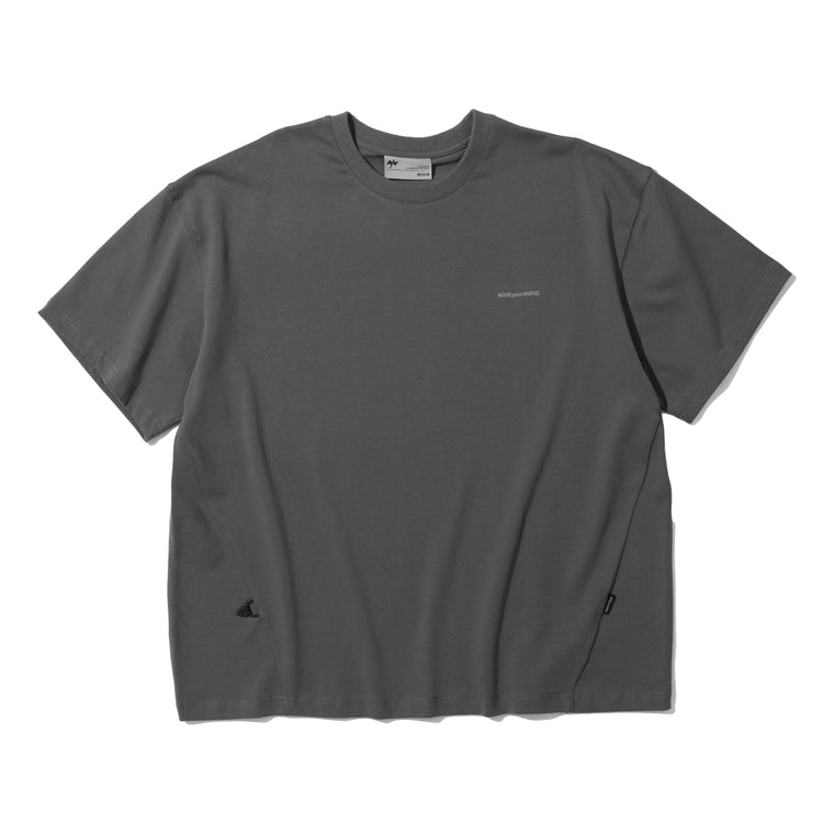 NINE POINT NINE ELEMENT S/S CREW NECK TEE-METAL GREY