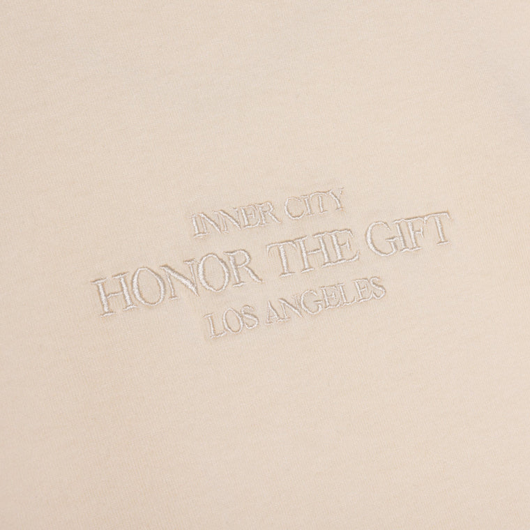 HONOR THE GIFT EMBROIDERY BOX TEE-BONE