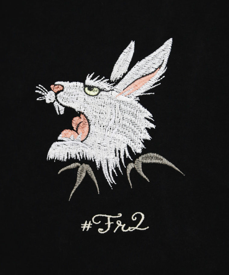 #FR2 EMBROIDERY DRAGON T-SHIRT[FRC2769]-BLACK