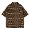 ORI FREDERIQO LOGO SS SHIRT-BROWN