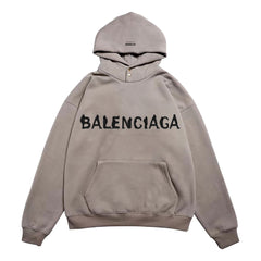 ORI FREDERIQO FLEECE HOOEDE SWEATSHIRT-GREY