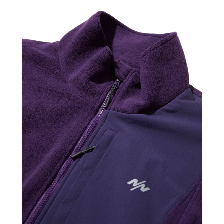 NINE POINT NINE FLEECE JACKET-PURPLE