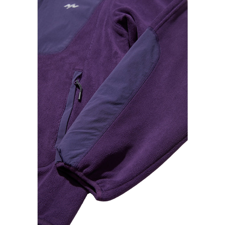 NINE POINT NINE FLEECE JACKET-PURPLE