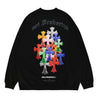 ORI FREDERIQO FLEECE PULLOVER SWEATSHIRT-BLACK