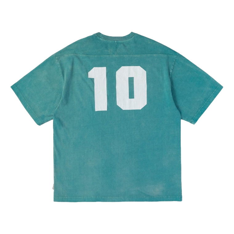 MADNESS FOOTBALL TEE-TEAL BLUE