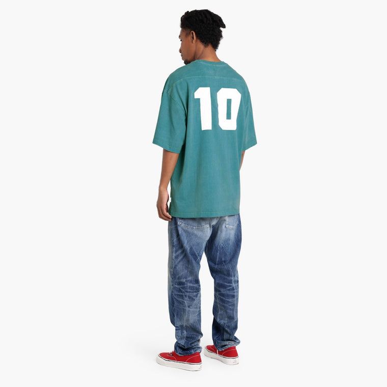 MADNESS FOOTBALL TEE-TEAL BLUE