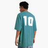 MADNESS FOOTBALL TEE-TEAL BLUE