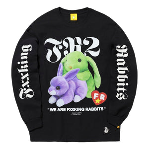 #FR2 FR2 STUFFED TOY LONG-SLEEVE T-SHIRT-BLACK