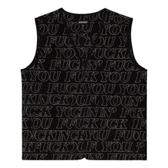 RIPNDIP FUCKIN FUCK QUILTED VEST-BLACK