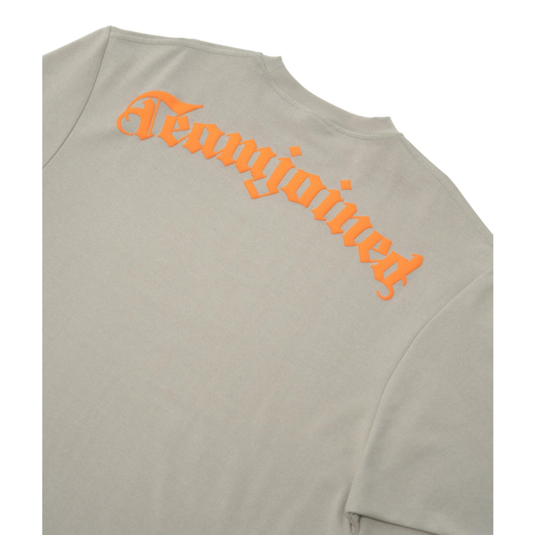 TEAMJOINED JOINED® GOTHIC EXTRA OVERSIZED LONG SLEEVES-CREAM GRAY/ORANGE