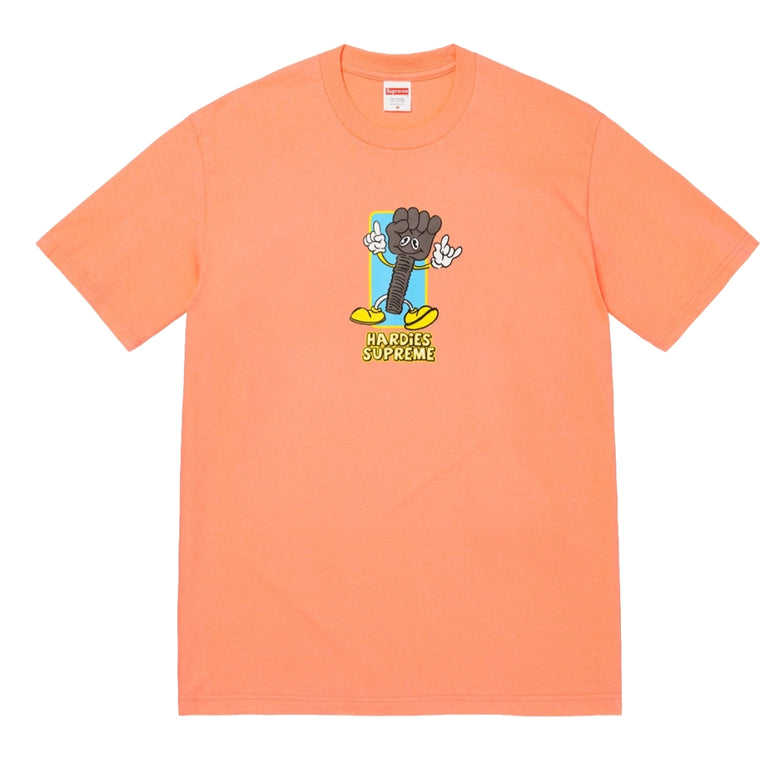 SUPREME HARDIES BOLT TEE-PEACH