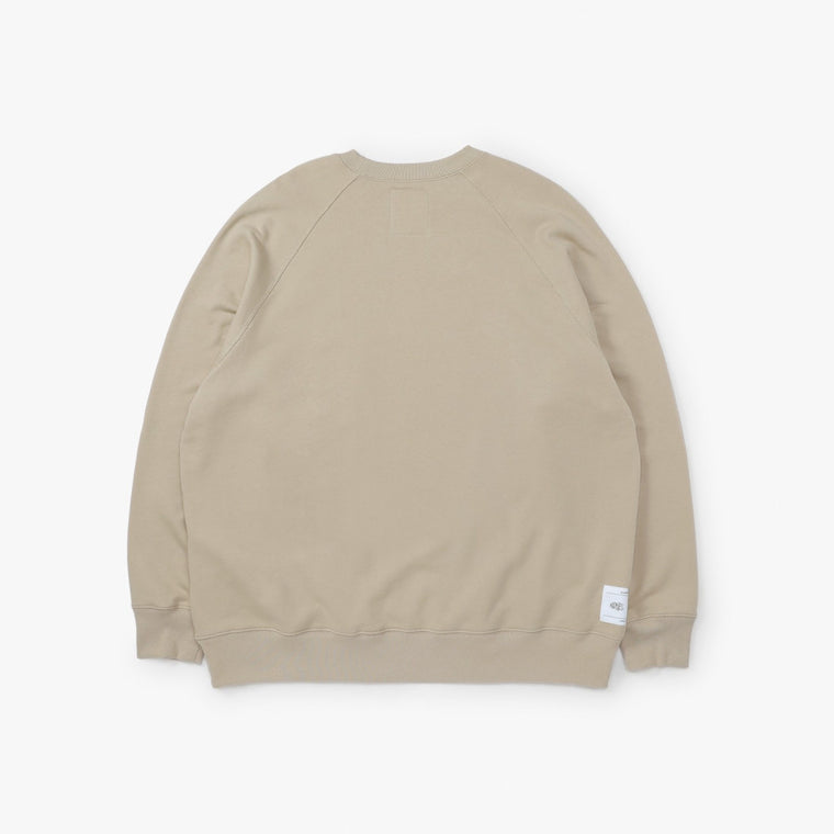 MADNESS HIGH COUNT RAGLAN LABEL SWEATSHIRT-BEIGE