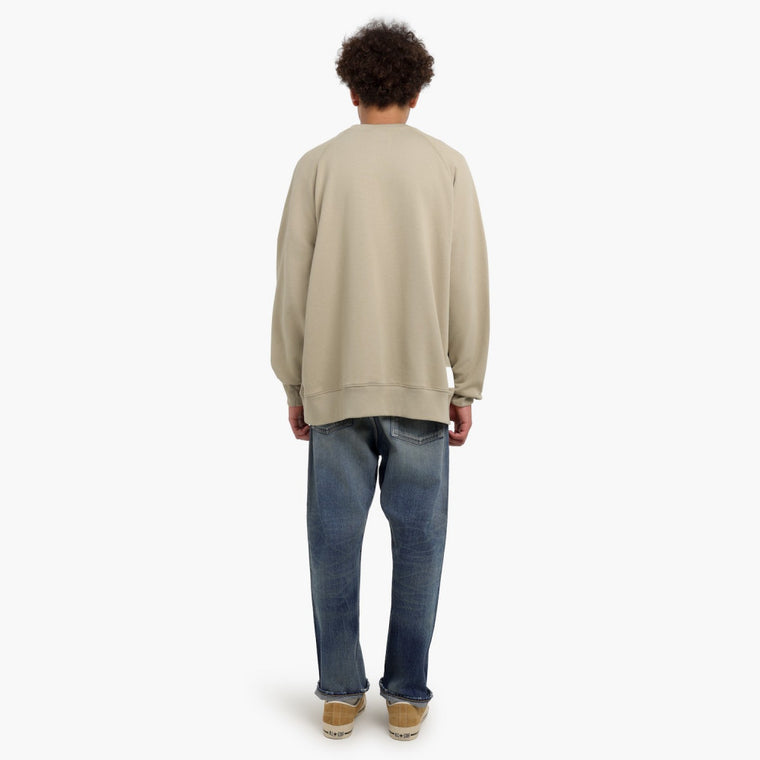 MADNESS HIGH COUNT RAGLAN LABEL SWEATSHIRT-BEIGE