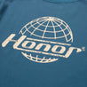 HONOR THE GIFT HONOR GLOBE LOGO TEE-BLUE