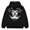 ORI FREDERIQO HOODED FLEECE SWEATSHIRT-BLACK