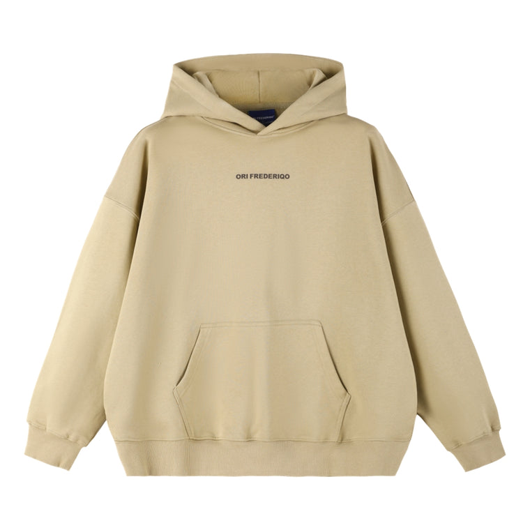 ORI FREDERIQO HOODED SWEATSHIRT-KHAKI