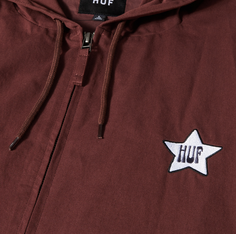 HUF H STARDUST JACKET-EGGPLANT