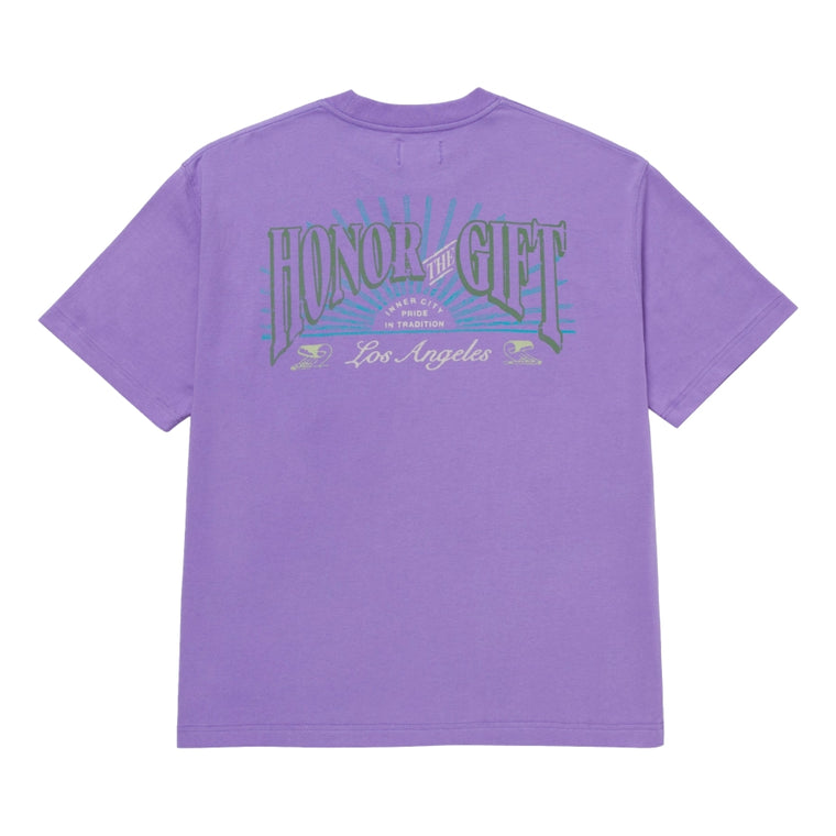 HONOR THE GIFT HTG® CIGAR LABEL SS TEE-PURPLE