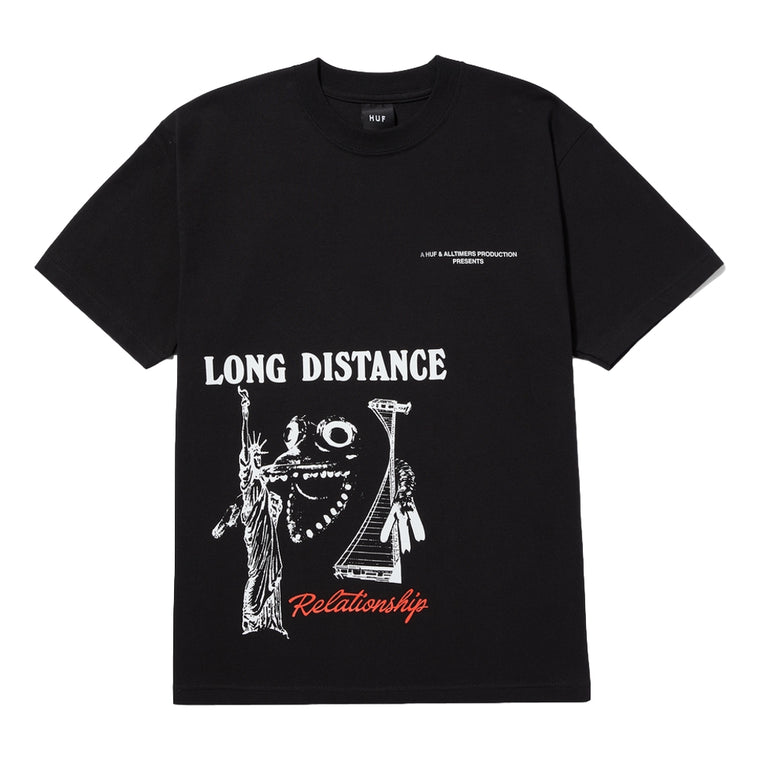 HUF HUF X ALLTIMERS COAST 2 COAST T-SHIRT-BLACK