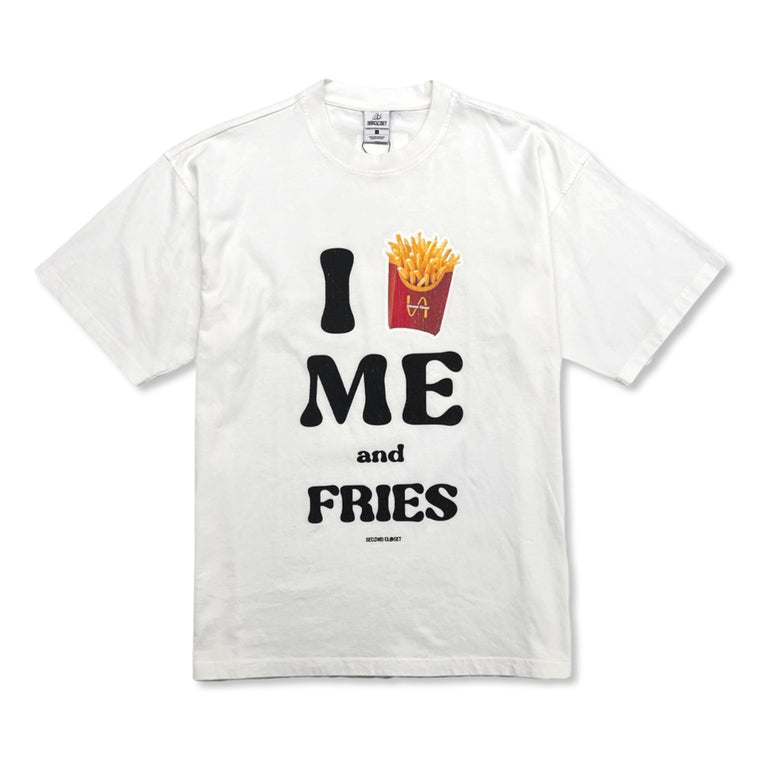 2ND CLOSET I LOVE ME & FRIESPRINT T-SHIRT-WHITE