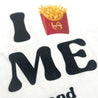 2ND CLOSET I LOVE ME & FRIESPRINT T-SHIRT-WHITE