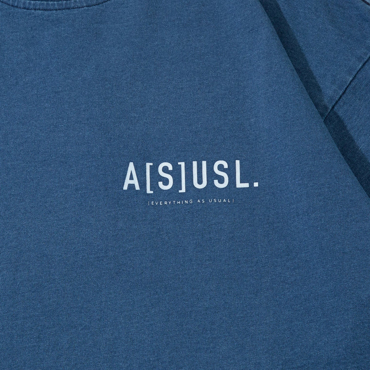 A[S]USL INDIGO POCKET TEE-DARK BLUE