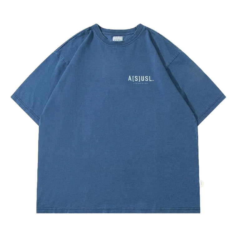 A[S]USL INDIGO POCKET TEE-DARK BLUE