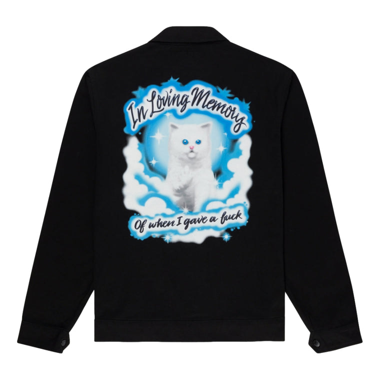 RIPNDIP IN LOVING MEMORY DENIM JACKET-BLACK