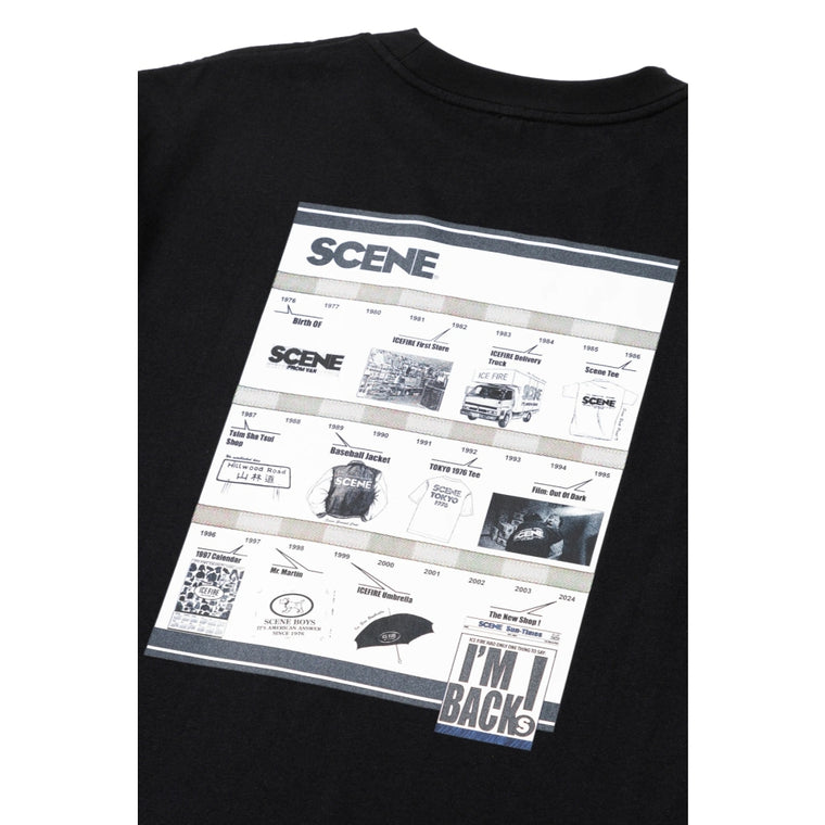 SCENE BY ICE FIRE I'M BACK TIMELINE TEE-BLACK