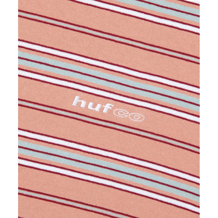 HUF JP HUF CO STRIPE S/S CREW-ORANGE