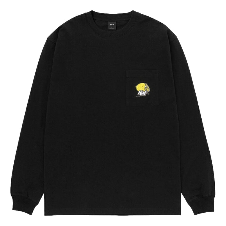 HUF JP LIMEADE POCKET L/S TEE-BLACK