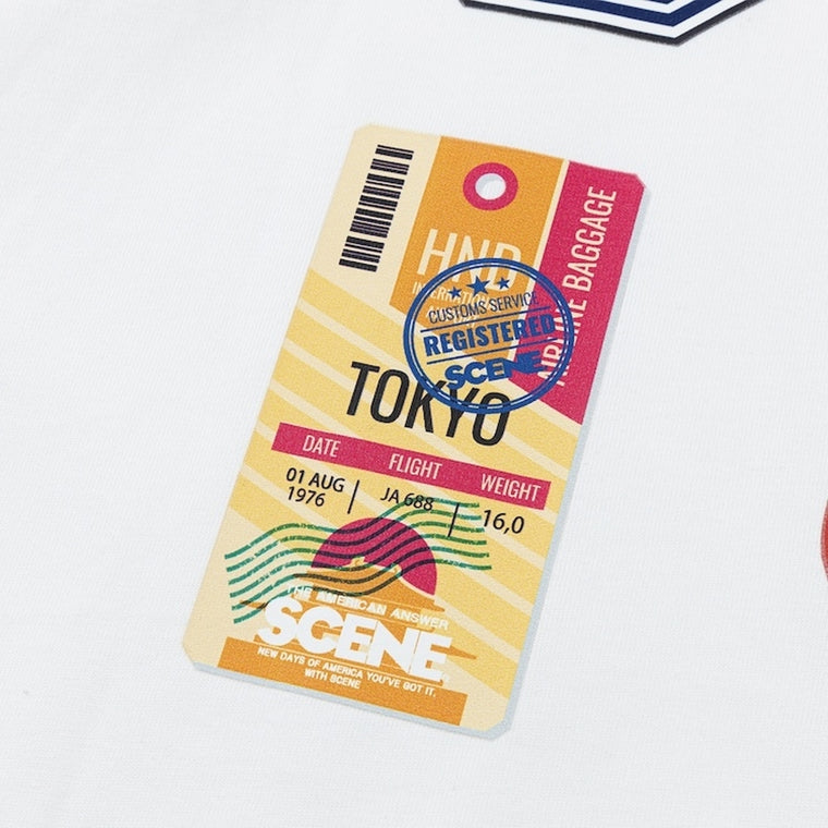 SCENE BY ICE FIRE KEYCHAIN BLIND BOX TEE // WHITE-WHITE