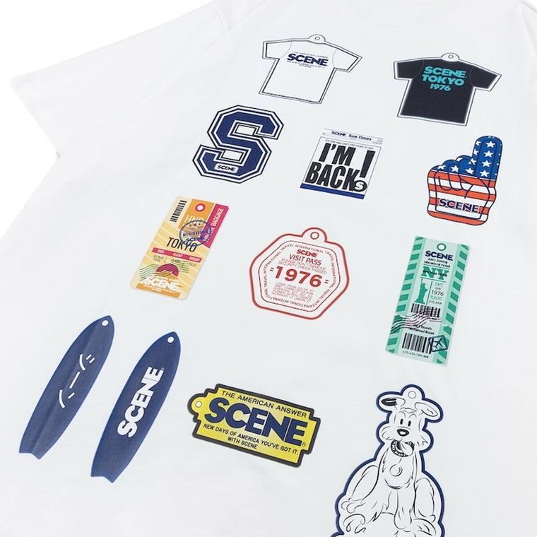 SCENE BY ICE FIRE KEYCHAIN BLIND BOX TEE // WHITE-WHITE