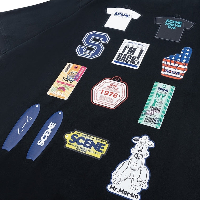 SCENE BY ICE FIRE KEYCHAIN BLIND BOX TEE // BLACK-BLACK